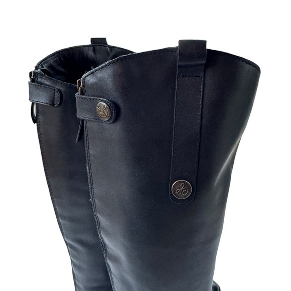 Sam Edelman Penny Tall Leather Riding Boots Black Size 6.5 - Picture 11 of 16